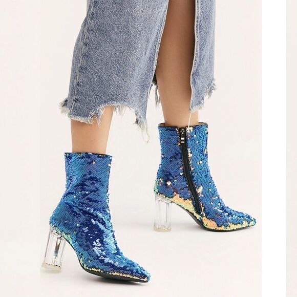 💯 KALEIDOSCOPE SEQUIN BOOTS - Picture 2 of 5